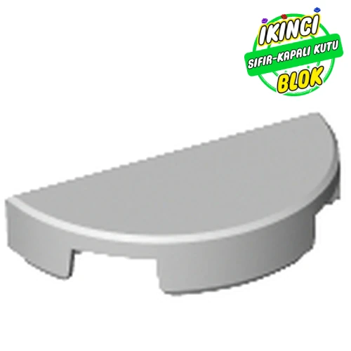 LEGO® Tile Round 1 x 2 Half Circle Açık Mavimsi Gri Sıfır
