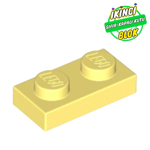 LEGO® Plate 1 x 2 Parlak Açık Sarı Sıfır