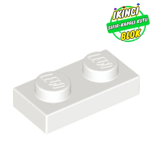LEGO® Plate 1 x 2 Beyaz Sıfır