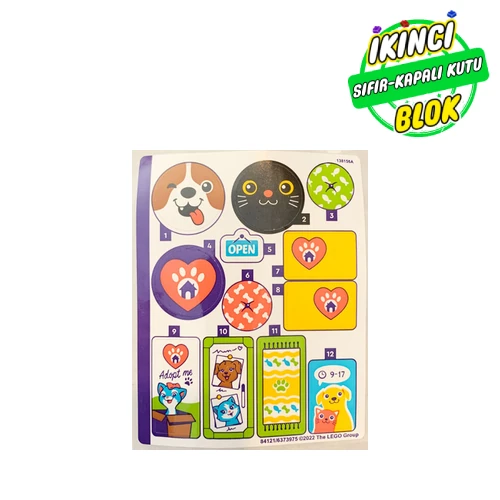 LEGO® Sticker Sheet for Set 41699-1 Renk Yok / Herhangi Bir Renk Sıfır