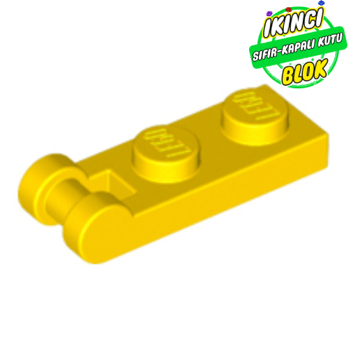 LEGO® 1 x 2 Bar Bağlantılı Modifiye Plaka Sarı Sıfır
