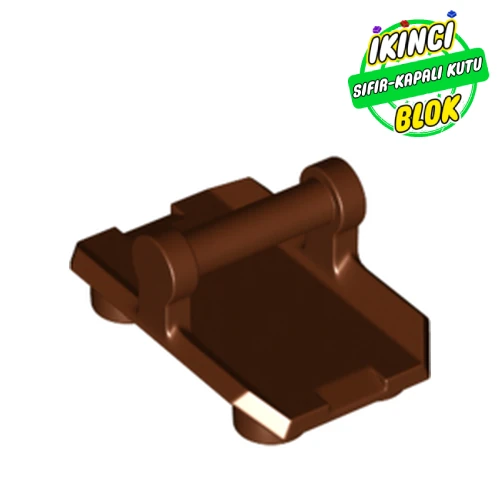 LEGO® Plate Special / Shield Rectangular with 4 Studs, Handle Kırmızımsı Kahverengi Sıfır