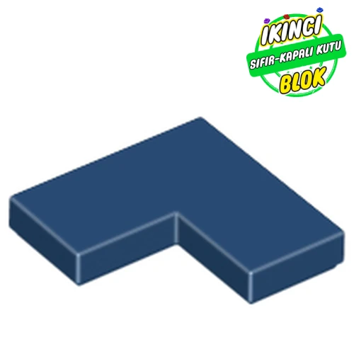 LEGO® Tile 2 x 2 Corner Koyu Mavi Sıfır