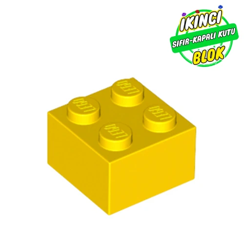LEGO® Brick 2 x 2 Sarı Sıfır