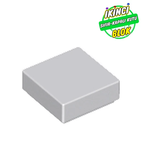 LEGO® Tile 1 x 1 with Groove Açık Mavimsi Gri Sıfır