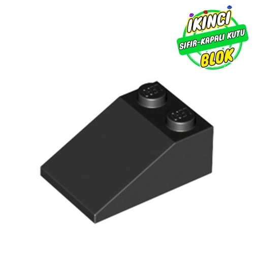 LEGO® 3 x 2 33 Derece Eğimli Parça Siyah Sıfır