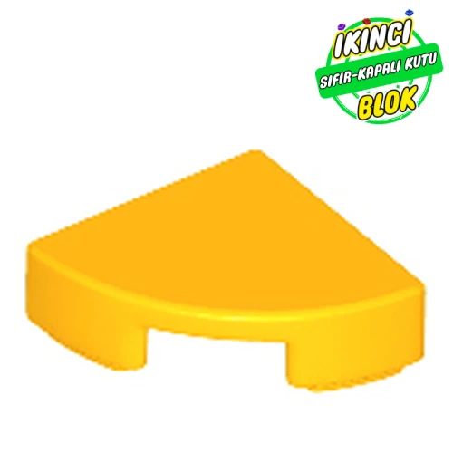 LEGO® Tile Round 1 x 1 Quarter Parlak Açık Turuncu Sıfır