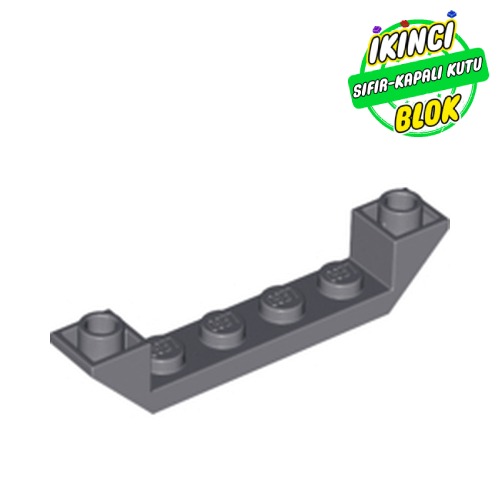 LEGO® 6 x 1 ve 1 x 4 Kesikli 45 Derece Eğimli Parça Koyu Mavimsi Gri Sıfır