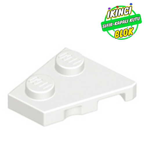 LEGO® 2 x 2 Köşe Sol Plaka Beyaz Sıfır