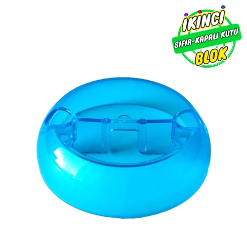 LEGO® Dome Hemisphere 7 x 7 with 2 Pin Holes [Plain] ŞEffaf Açık Mavi Sıfır