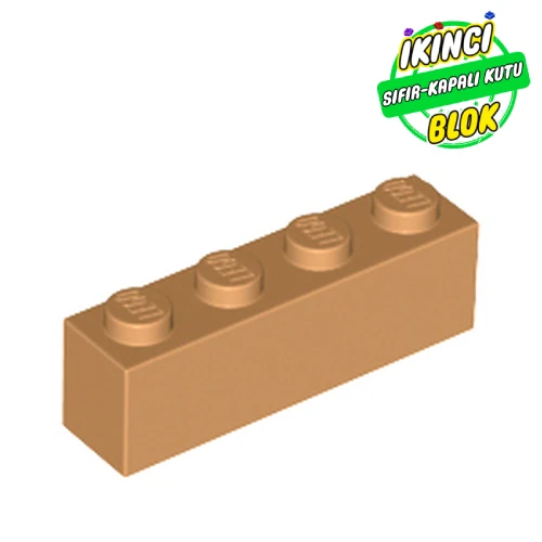 LEGO® Brick 1 x 4 Orta Nugat Sıfır