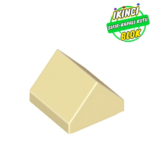 LEGO® Slope Double 45° 1 x 1 Bej Sıfır