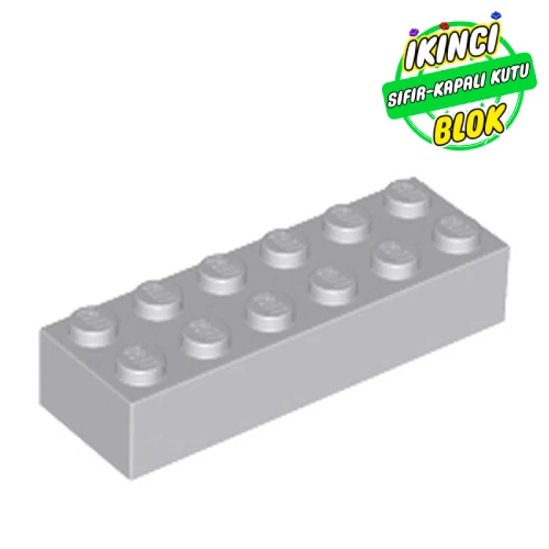 LEGO® Brick 2 x 6 Açık Mavimsi Gri Sıfır