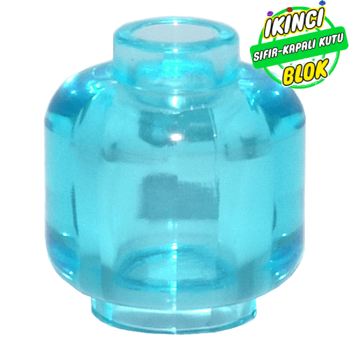 LEGO® Minifigür Kafa Şeffaf Açık Mavi Sıfır