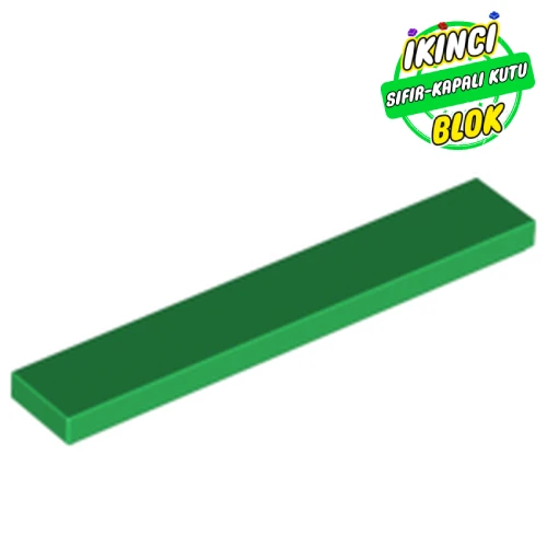 LEGO® Tile 1 x 6 with Groove Yeşil Sıfır