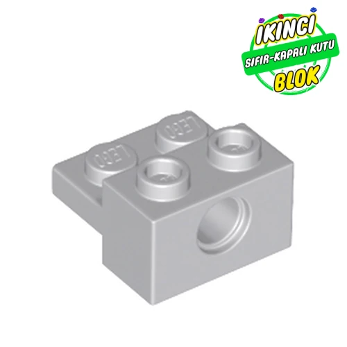 LEGO® Technic Brick Special 1 x 2 with Pin Hole and 1 x 2 Plate Açık Mavimsi Gri Sıfır