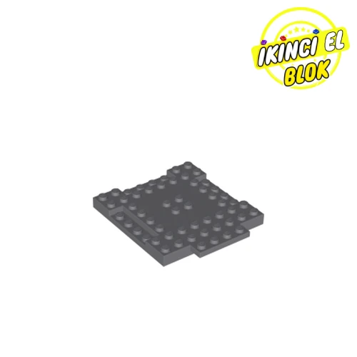 LEGO® Plate Special 8 x 9 x 2/3 with 1 x 4 Recessed Koyu Mavimsi Gri İkinci El