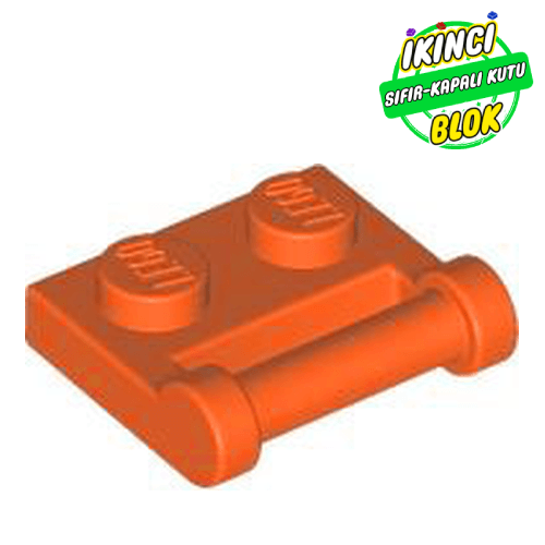 LEGO® 1 x 2 Çubuk Çıkışlı Plaka Kırmızımsı turuncu Sıfır