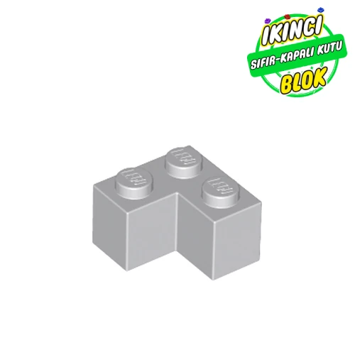LEGO® Brick 2 x 2 Corner Açık Mavimsi Gri Sıfır
