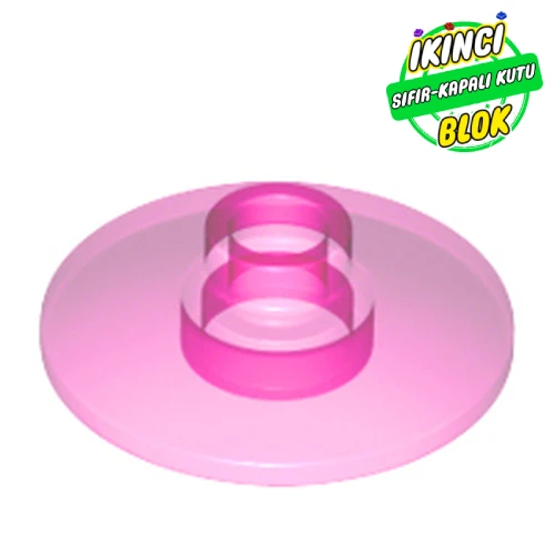LEGO® Dish 2 x 2 Inverted [Radar] Şeffaf Koyu Pembe Sıfır