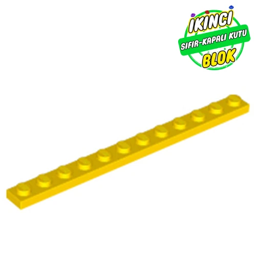 LEGO® Plate 1 x 12 Sarı Sıfır