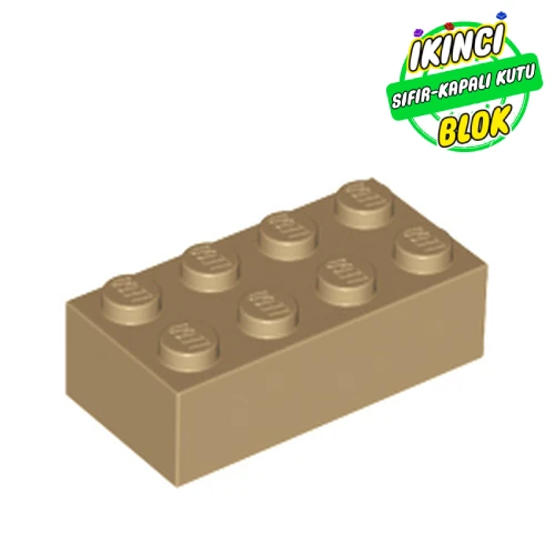 LEGO® Brick 2 x 4 Koyu Bej Sıfır