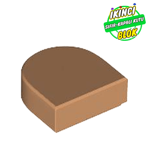 LEGO® 1 x 1 Yarım Daire Düz Plaka Orta Karamel Sıfır
