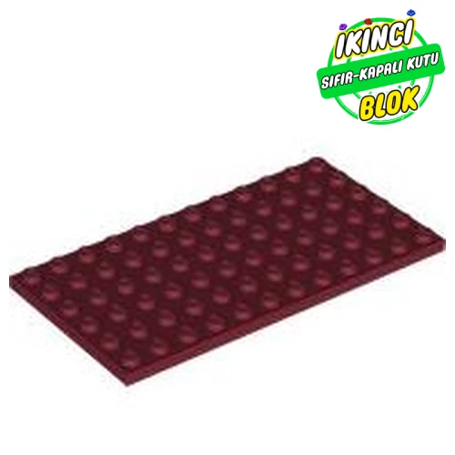 LEGO® Plate 6 x 12 Koyu Kırmızı Sıfır