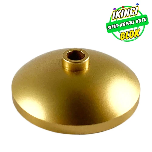 LEGO® Dish 3 x 3 Inverted [Radar] Metalik Altın Sıfır
