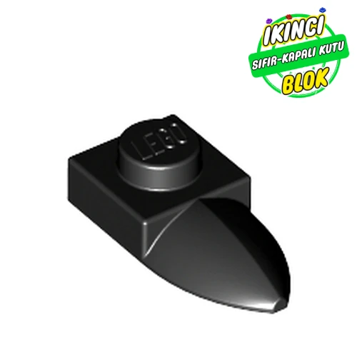 LEGO® Plate Special 1 x 1 with Tooth Siyah Sıfır