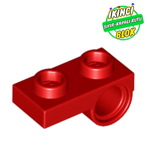LEGO® 1 x 2 Pim girişli 2 Stud Bağlantılı Modifiye Plaka Kırmızı Sıfır