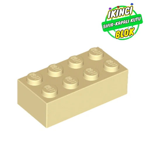 LEGO® Brick 2 x 4 Bej Sıfır