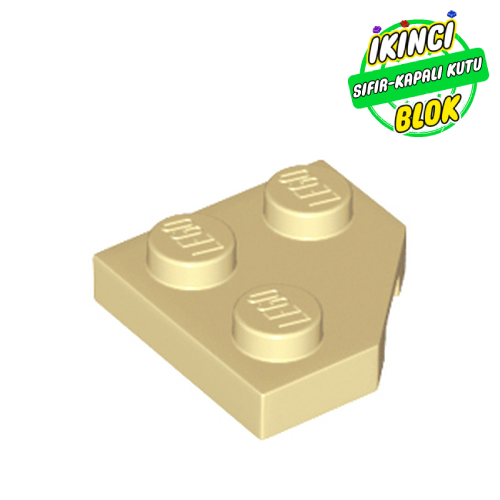 LEGO® 2 x 2 Kesik Kenarlı Plaka Bej Sıfır