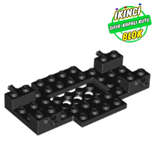 LEGO® 6 x 10 x 1 ve 2 x 4 Araç Gövdesi Siyah Sıfır