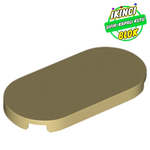 LEGO® Tile Round 2 x 4 Bej Sıfır