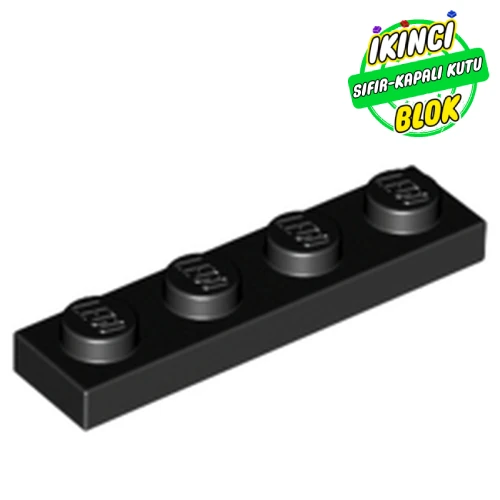 LEGO® 1 x 4 Plaka Siyah Sıfır