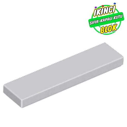 LEGO® Tile 1 x 4 with Groove Açık Mavimsi Gri Sıfır