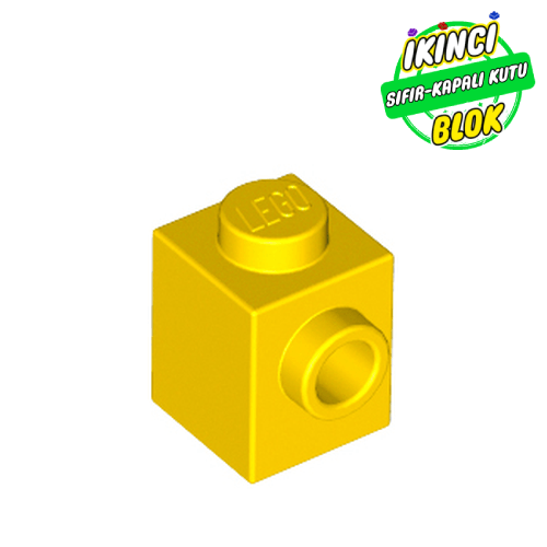 LEGO® 1 x 1 Tek Taraf Açık Stud Tuğla Sarı Sıfır