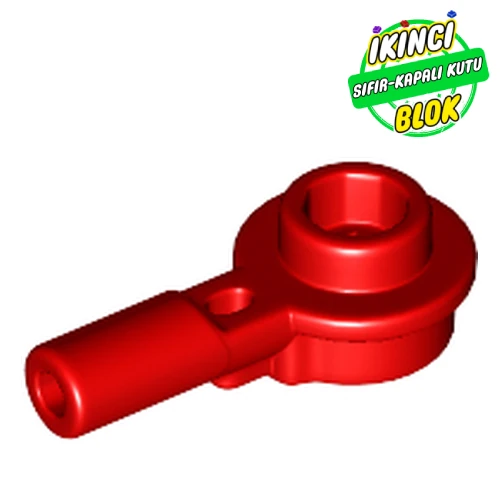 LEGO® Plate Round 1 x 1 with Hollow Stud and Horizontal Bar 1L Kırmızı Sıfır