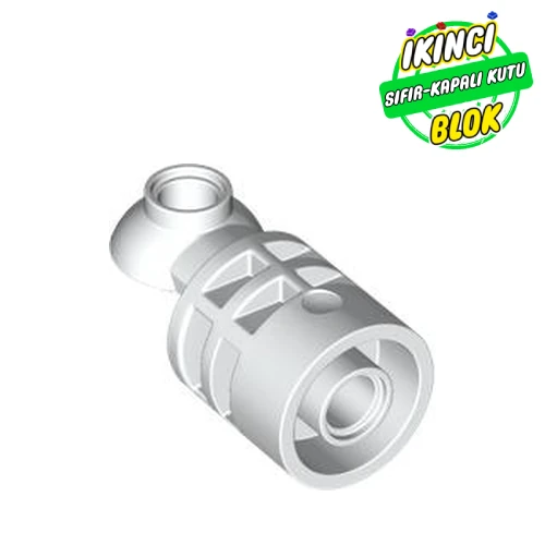 LEGO® Brick Round 2 x 2 D. Tube with Rotation Joint Ball Half Beyaz Sıfır