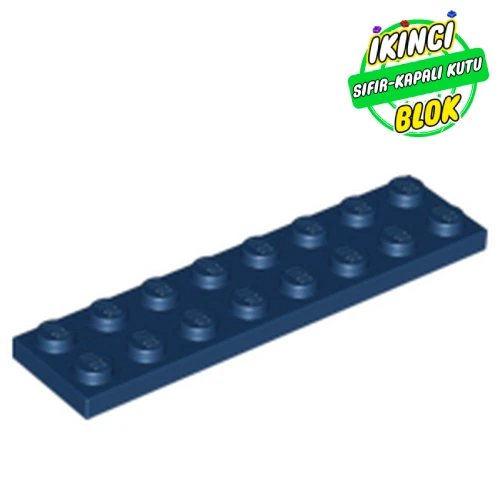 LEGO® Plate 2 x 8 Koyu Mavi Sıfır