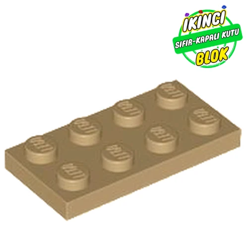 LEGO® Plate 2 x 4 Koyu Bej Sıfır