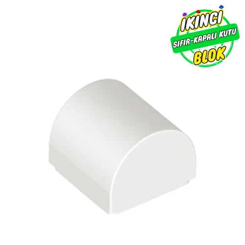 LEGO® 1 x 1 x 2/3 Eğimli Parça Beyaz Sıfır