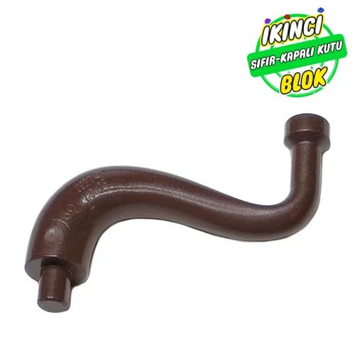 LEGO® Animal Body Part / Plant, Tail / Trunk / Tentacle / Tongue / Vine / Tree Branch (Long Tip) Koyu Kahverengi Sıfır