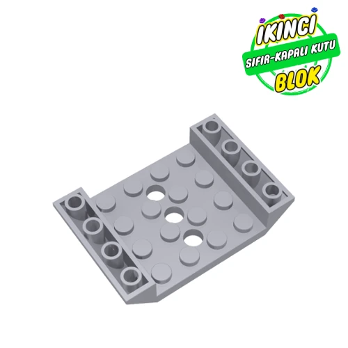 LEGO® Slope Inverted 45° 6 x 4 Double with 4 x 4 Recessed and 3 Holes Açık Mavimsi Gri Sıfır