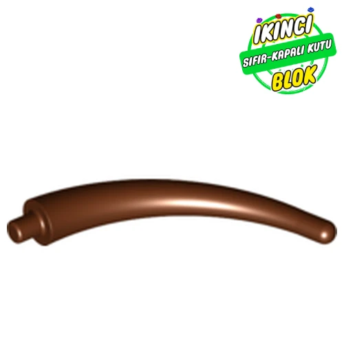 LEGO® Animal Body Part / Plant, Tail / Claw / Horn / Branch / Tentacle, End Section Kırmızımsı Kahverengi Sıfır