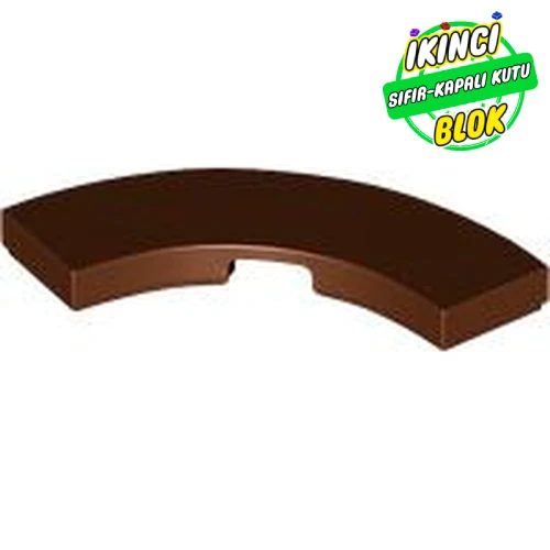 LEGO® Tile 3 x 3 Curved, Macaroni Kırmızımsı Kahverengi Sıfır