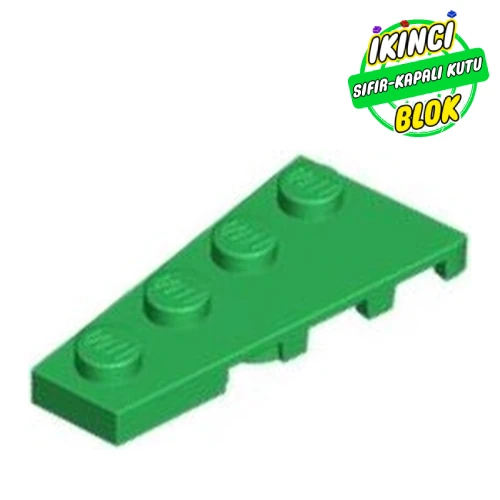 LEGO® 4 x 2 Sol Köşe Plaka Yeşil Sıfır