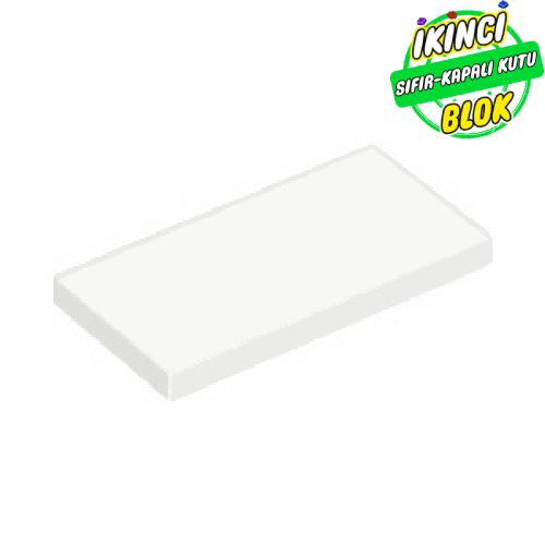 LEGO® 2 x 4 Düz Plaka Beyaz Sıfır