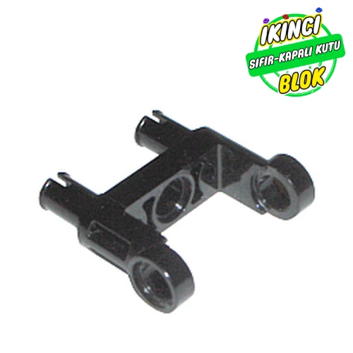 LEGO® Technic Pin Connector Toggle Joint Smooth Double with 2 Pins Siyah Sıfır